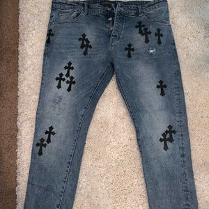 Chrome Hearts x Levi Denim Patchwork